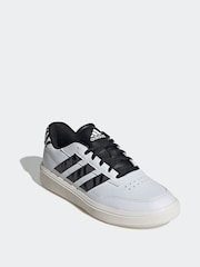 adidas Black/white adidas Court Block Animal Trainers - Image 4 of 8
