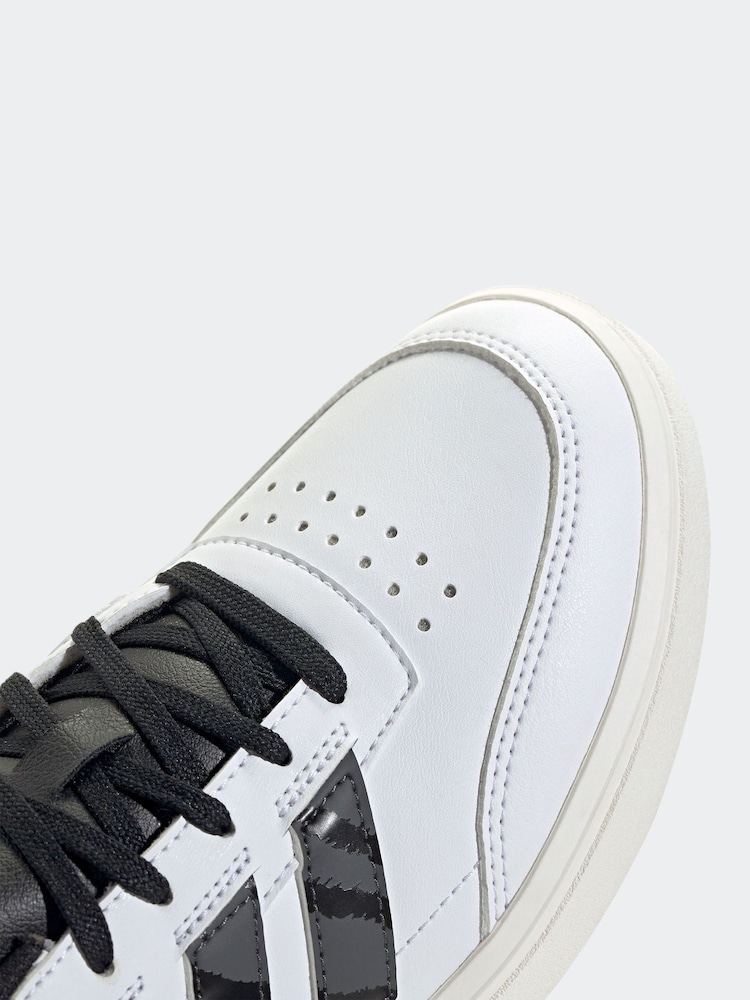 adidas Black/white adidas Court Block Animal Trainers - Image 8 of 8