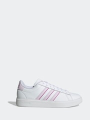 adidas White Grand Court 2.0 Trainers - Image 1 of 8