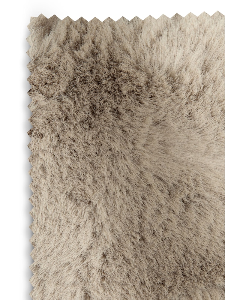 Oslo Faux Fur Mink Natural Alfie Accent Chair - Image 11 of 11