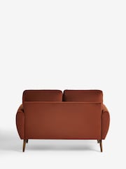 Soft Velvet Rust Brown Small Wilson 2 Seater Sofa - Image 7 of 8