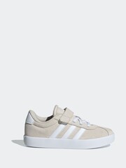 adidas Brown Kids VL Court 3.0 Trainers - Image 1 of 1