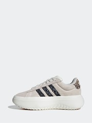 adidas Grey/white Sportswear Grand Court Platform Trainers - Image 2 of 10