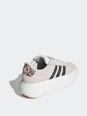 adidas Grey/white Sportswear Grand Court Platform Trainers - Image 4 of 10