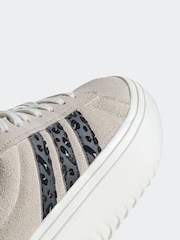 adidas Grey/white Sportswear Grand Court Platform Trainers - Image 7 of 10