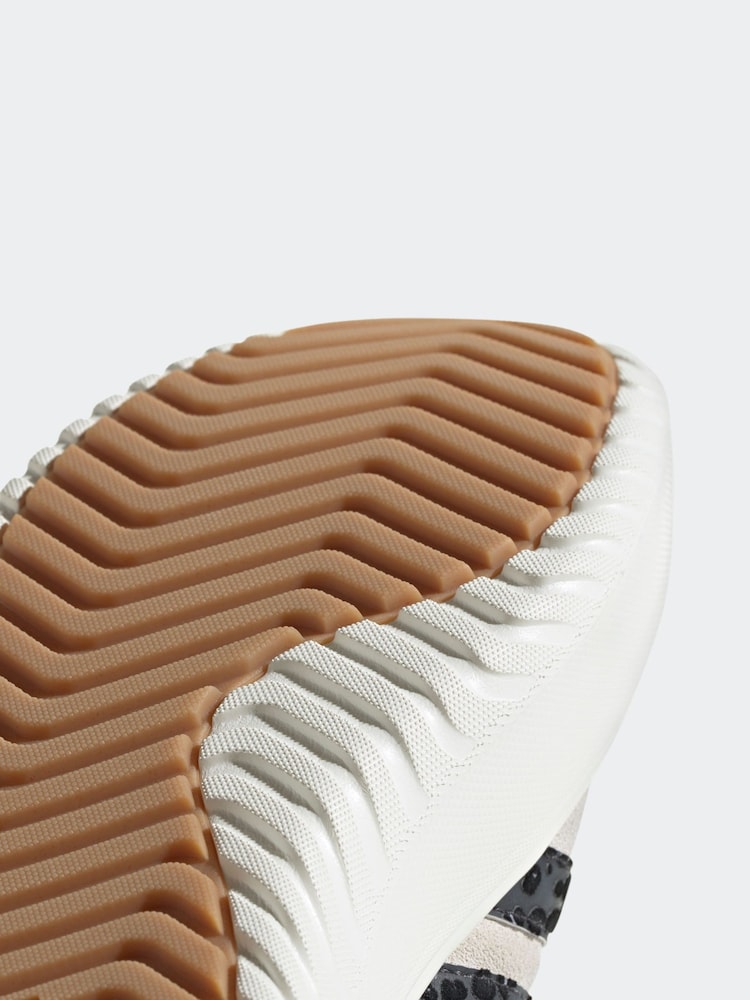 adidas Grey/white Sportswear Grand Court Platform Trainers - Image 9 of 10