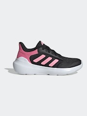 adidas Black/Pink Junior Tensaur Run 3.0 Trainers - Image 1 of 8