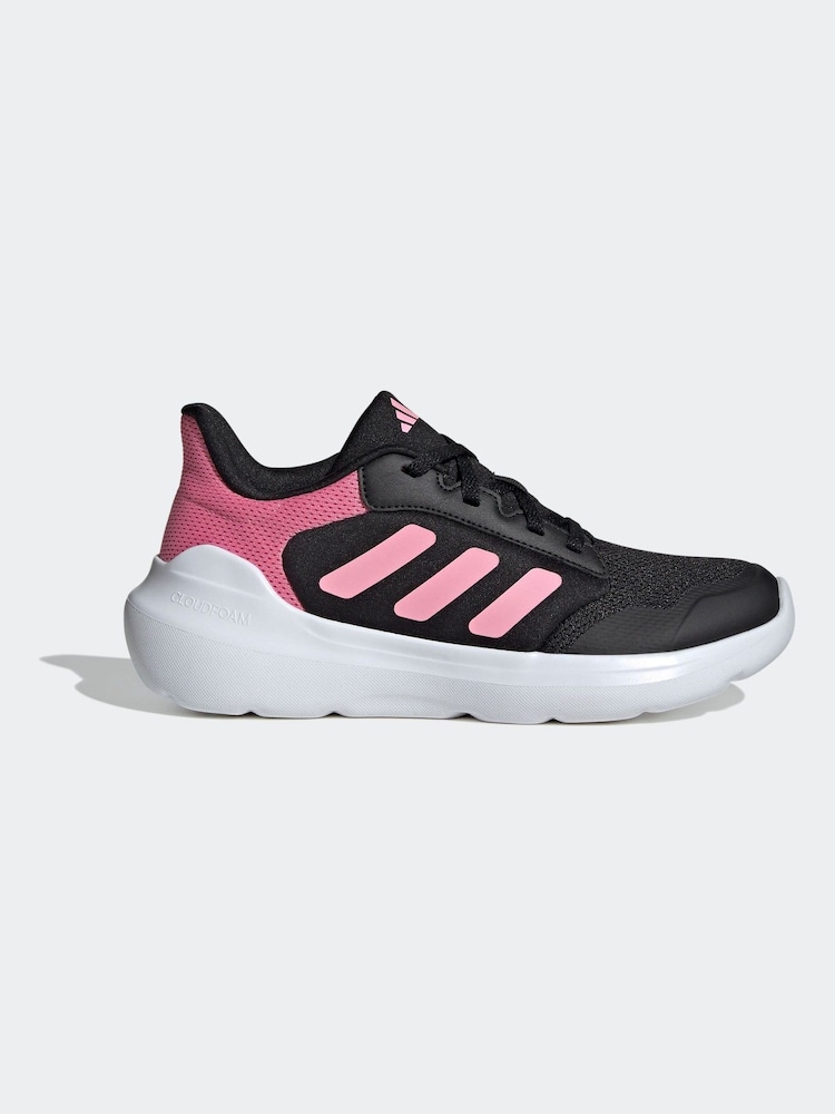 adidas Black/Pink Junior Tensaur Run 3.0 Trainers - Image 1 of 8