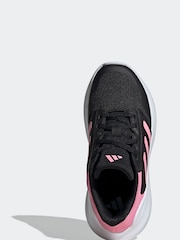 adidas Black/Pink Junior Tensaur Run 3.0 Trainers - Image 5 of 8