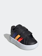 adidas Black/Multi Kids Grand Court 2.0 Shoes - Image 3 of 9