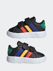 adidas Black/Multi Kids Grand Court 2.0 Shoes - Image 5 of 9