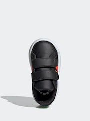 adidas Black/Multi Kids Grand Court 2.0 Shoes - Image 6 of 9