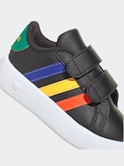 adidas Black/Multi Kids Grand Court 2.0 Shoes - Image 7 of 9