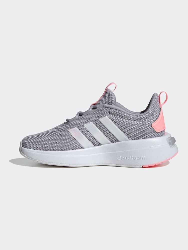 adidas Grey Kids Racer TR23 Shoes - Image 2 of 8