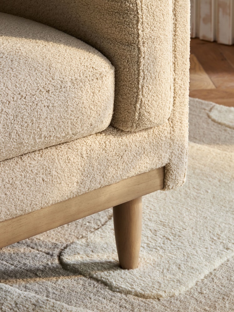 Soft Cosy Boucle Mid Natural Kayden Compact 2 Seater Sofa In A Box - Image 2 of 7
