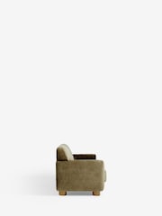Plush Chenille Moss Green Jude 3 Seater Sofa - Image 6 of 8