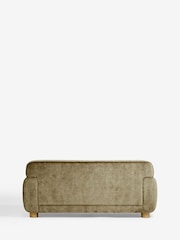 Plush Chenille Moss Green Jude 3 Seater Sofa - Image 7 of 8
