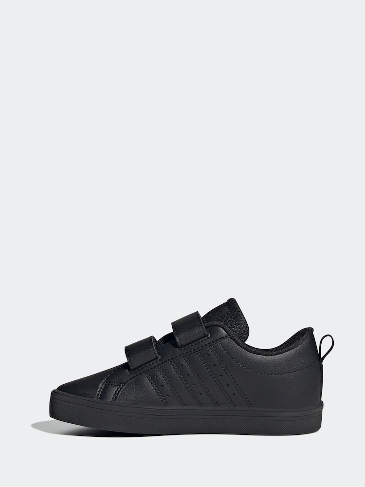 adidas Black VS Pace 2.0 Hook and Loop Trainers - Image 2 of 8