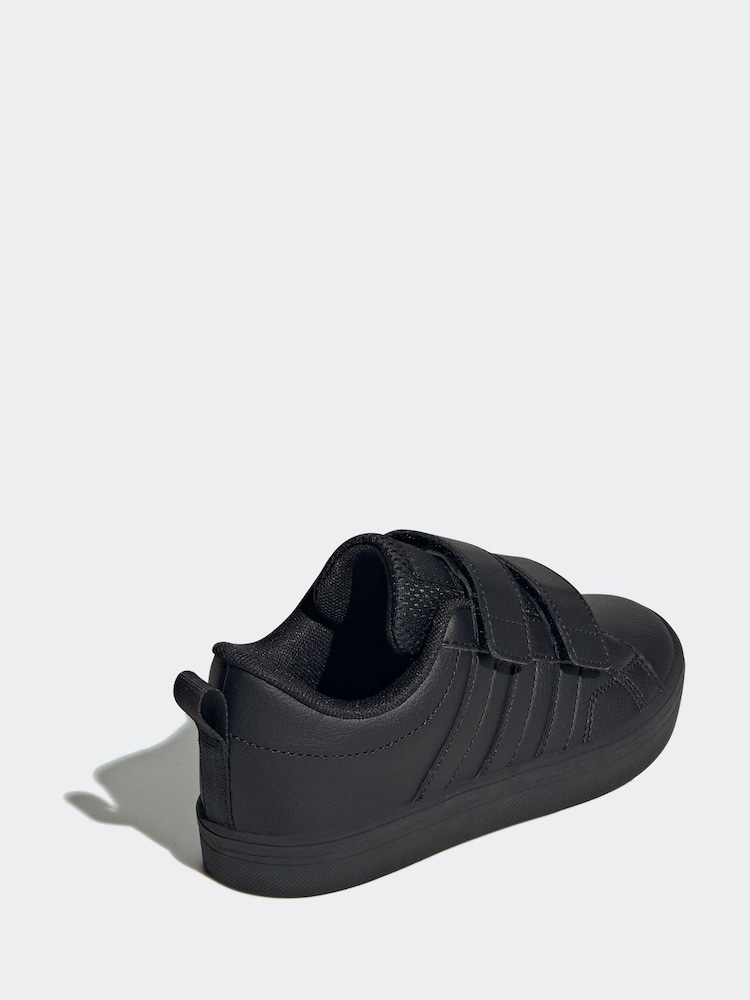 adidas Black VS Pace 2.0 Hook and Loop Kids Trainers - Image 4 of 8