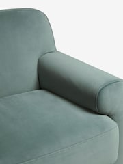 Soft Velvet Slate Teal Blue Jude Accent Chair - Image 6 of 7