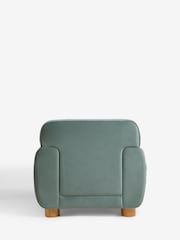 Soft Velvet Slate Teal Blue Jude Accent Chair - Image 7 of 7