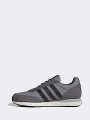 adidas Grey Black Run 60s Trainers - Image 2 of 9