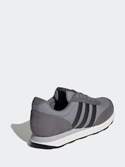 adidas Grey Black Run 60s Trainers - Image 4 of 9