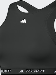 adidas Black Techfit Power Impact Medium Support Sports Bra - Image 7 of 8