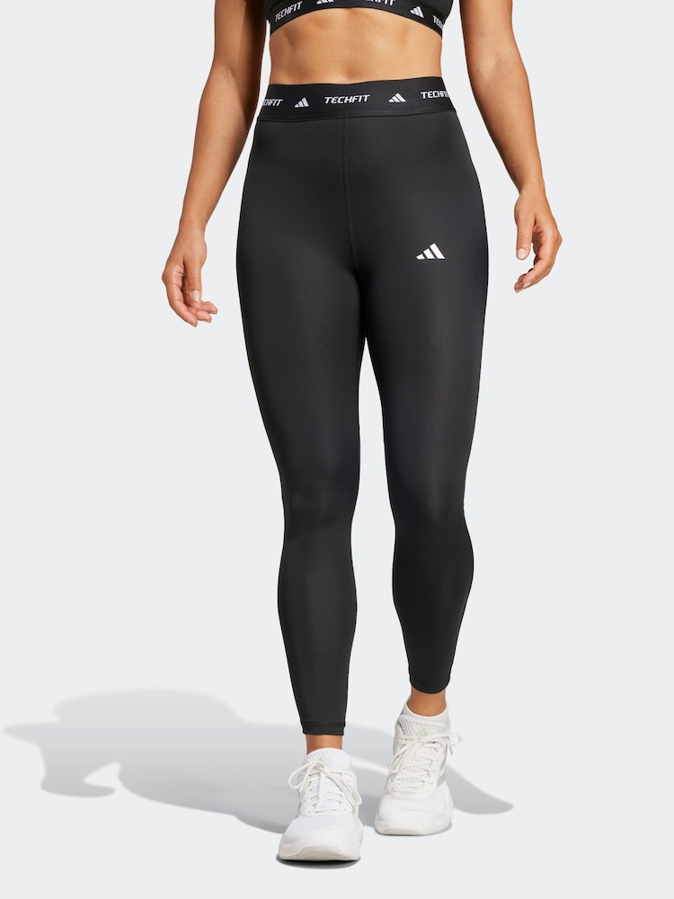 Negro - Leggings de talle alto 7/8 TECHFIT de Adidas - Imagen 1 de 6 Negro - Leggings de talle alto 7/8 TECHFIT de Adidas - Imagen 1 de 6