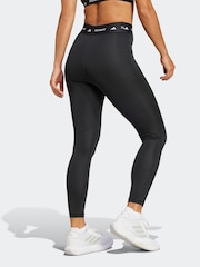 adidas Black TECHFIT 7/8 High Rise Leggings - Image 2 of 6