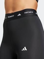 adidas Black TECHFIT 7/8 High Rise Leggings - Image 3 of 6