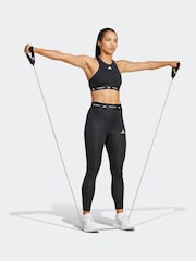 adidas Black TECHFIT 7/8 High Rise Leggings - Image 5 of 6