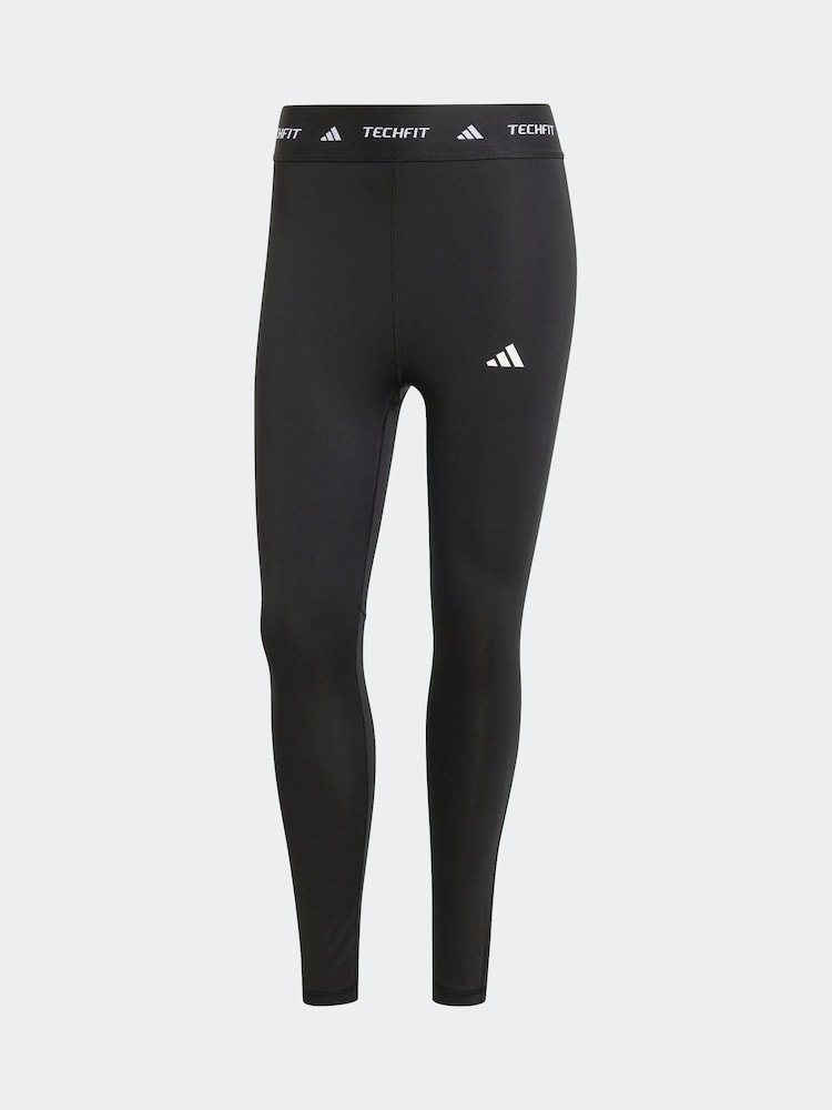 adidas Black TECHFIT 7/8 High Rise Leggings - Image 6 of 6