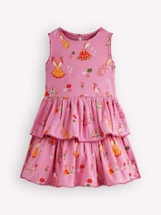 Boden Pink Tiered Jersey Sundress - Image 1 of 3