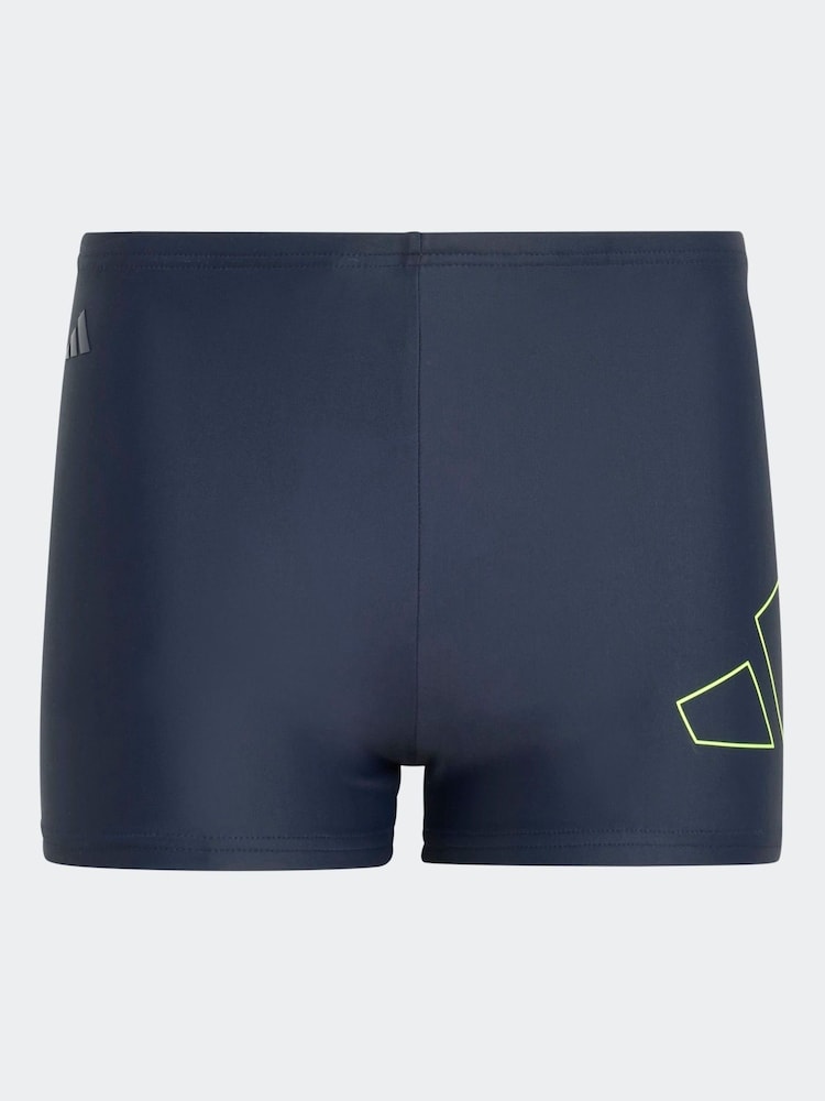 Blau & Marineblau - adidas Performance Big Bars Schwimm-Boxershorts - Bild 1 von 5 Blau & Marineblau - adidas Performance Big Bars Schwimm-Boxershorts - Bild 1 von 5