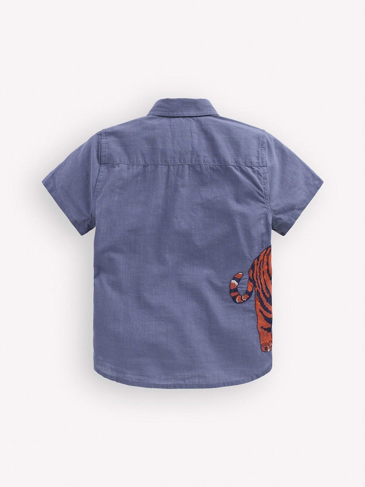 Boden Blue Superstitch Shirt - Image 2 of 3 Boden Blue Superstitch Shirt - Image 2 of 3