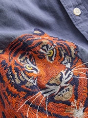 Boden Blue Superstitch Shirt - Image 3 of 3