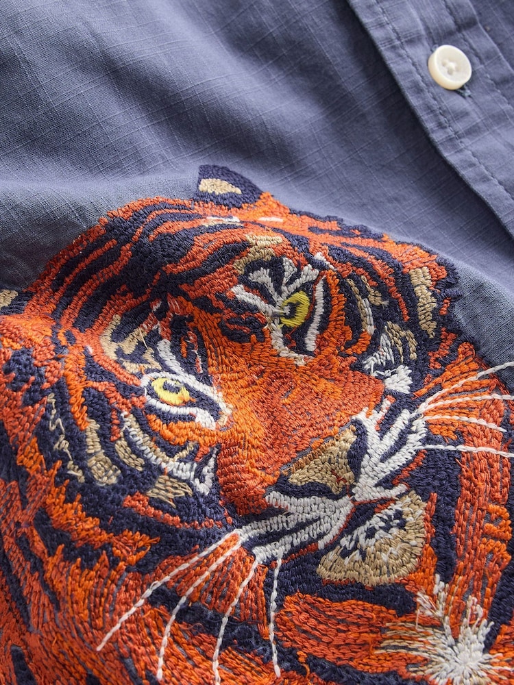 Boden Blue Superstitch Shirt - Image 3 of 3 Boden Blue Superstitch Shirt - Image 3 of 3