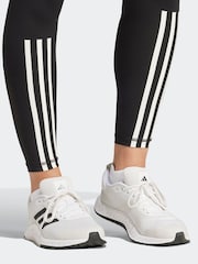 adidas Black Techfit 3 Stripe 7/8 Leggings - Image 5 of 7