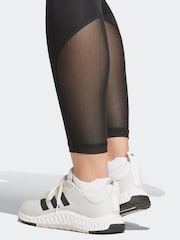 adidas Black Techfit 3 Stripe 7/8 Leggings - Image 6 of 7