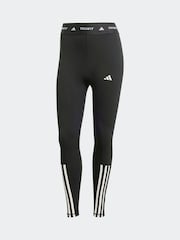 adidas Black Techfit 3 Stripe 7/8 Leggings - Image 7 of 7