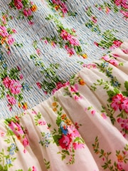 Boden Pink Tiered Lace Trim Dress - Image 3 of 3