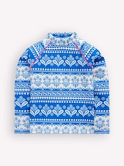 Boden Blue Sun Safe Patterned Rash Vest - Image 1 of 3