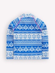 Boden Blue Sun Safe Patterned Rash Vest - Image 2 of 3