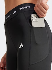adidas Black TECFIT Pocket Full-Length Leggings - Image 5 of 7
