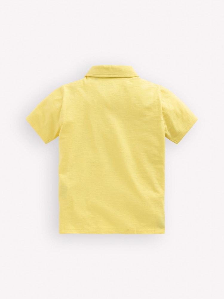Boden Yellow Slub Polo Shirt - Image 2 of 3