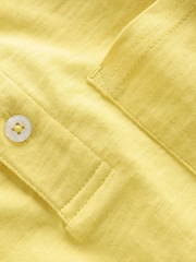 Boden Yellow Slub Polo Shirt - Image 3 of 3