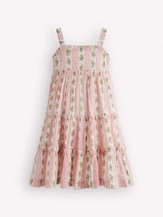Boden Pink Tiered Midi Sundress - Image 1 of 3