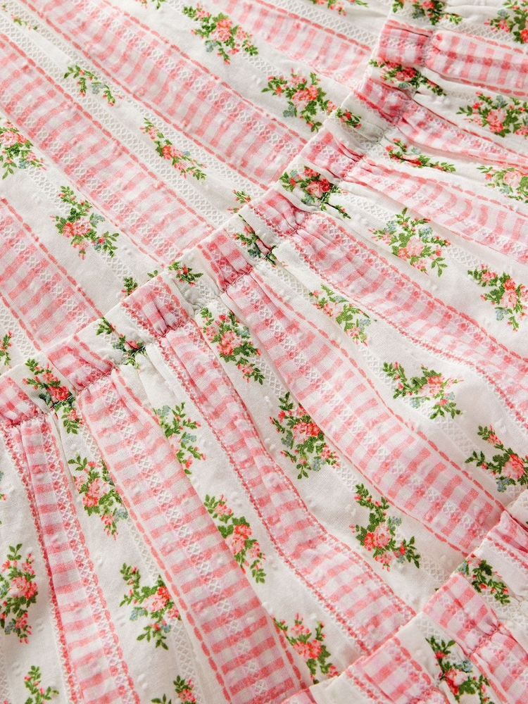 Boden Pink Tiered Midi Sundress - Image 3 of 3