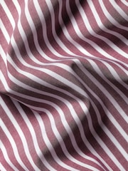 Sarkans - Charles Tyrwhitt svītrains, elastīgs, mazgāts poplīna krekls - Attēls 6 no 6